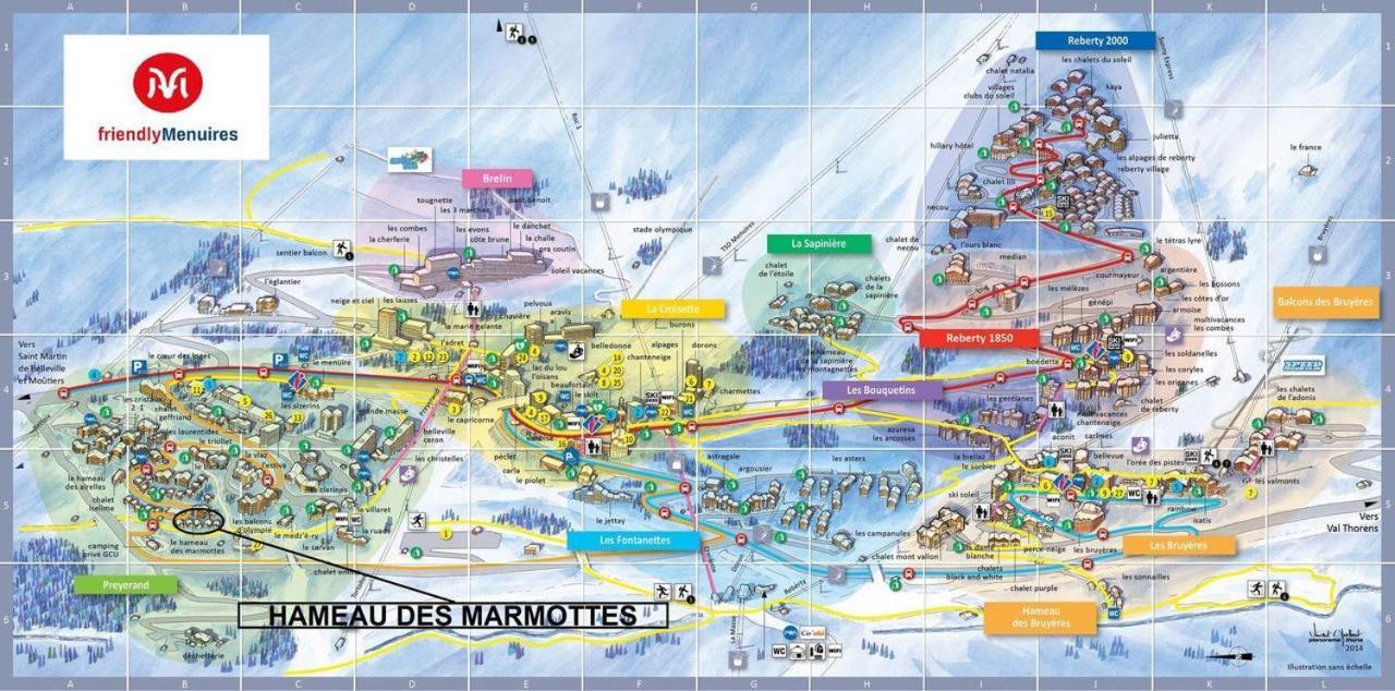 Chalet Ananas, Hameau Des Marmottes Saint-Martin-de-Belleville Bagian luar foto